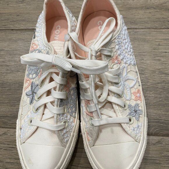 Converse Chuck Taylor All Star Butterfly Crochet Low Top Sneaker 7.5 - Picture 7 of 11